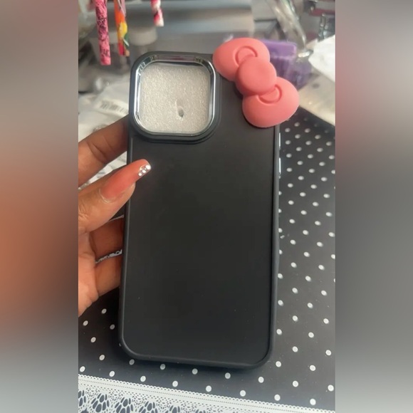 Brand New Adorable Black Hello Kitty IPhone 14 Pro Max Case - Picture 2 of 2